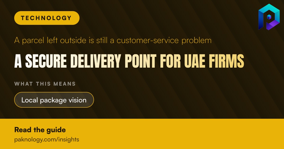 Arrive AI AP3 Plus: Secure Parcel Delivery for UAE Firms