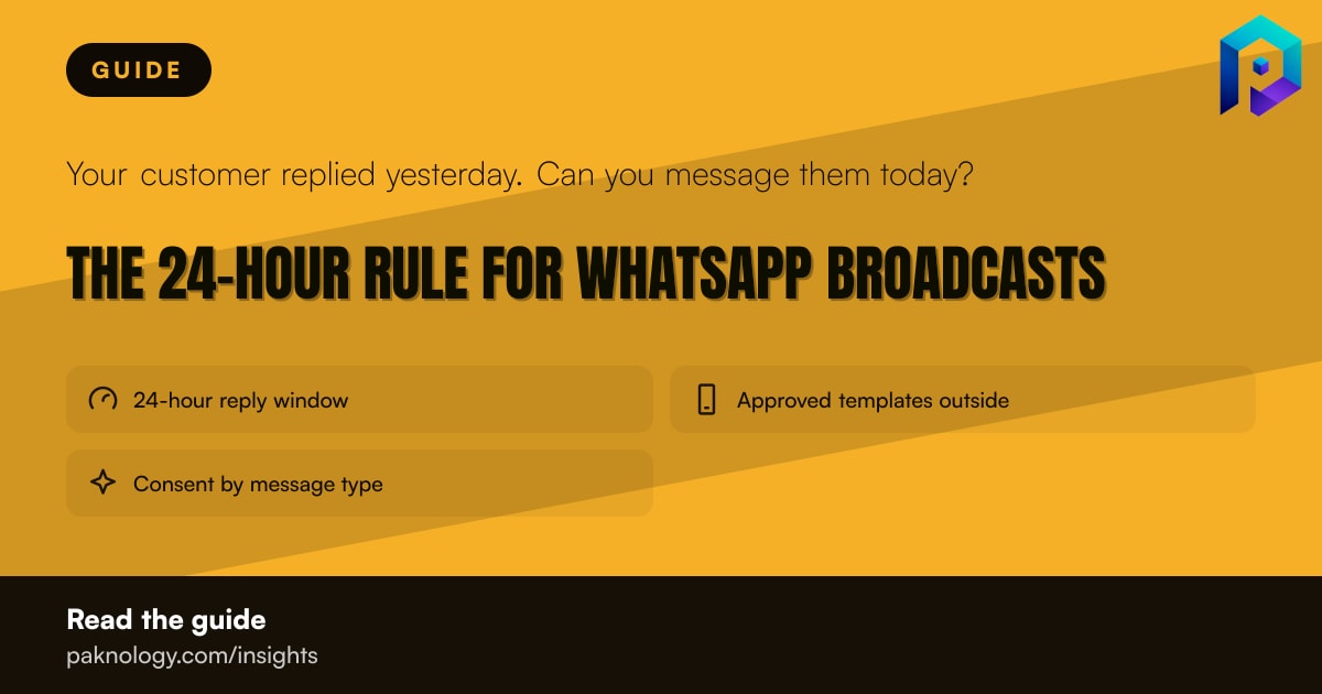 WhatsApp Cloud API Broadcasts in UAE: 24-Hour Rule